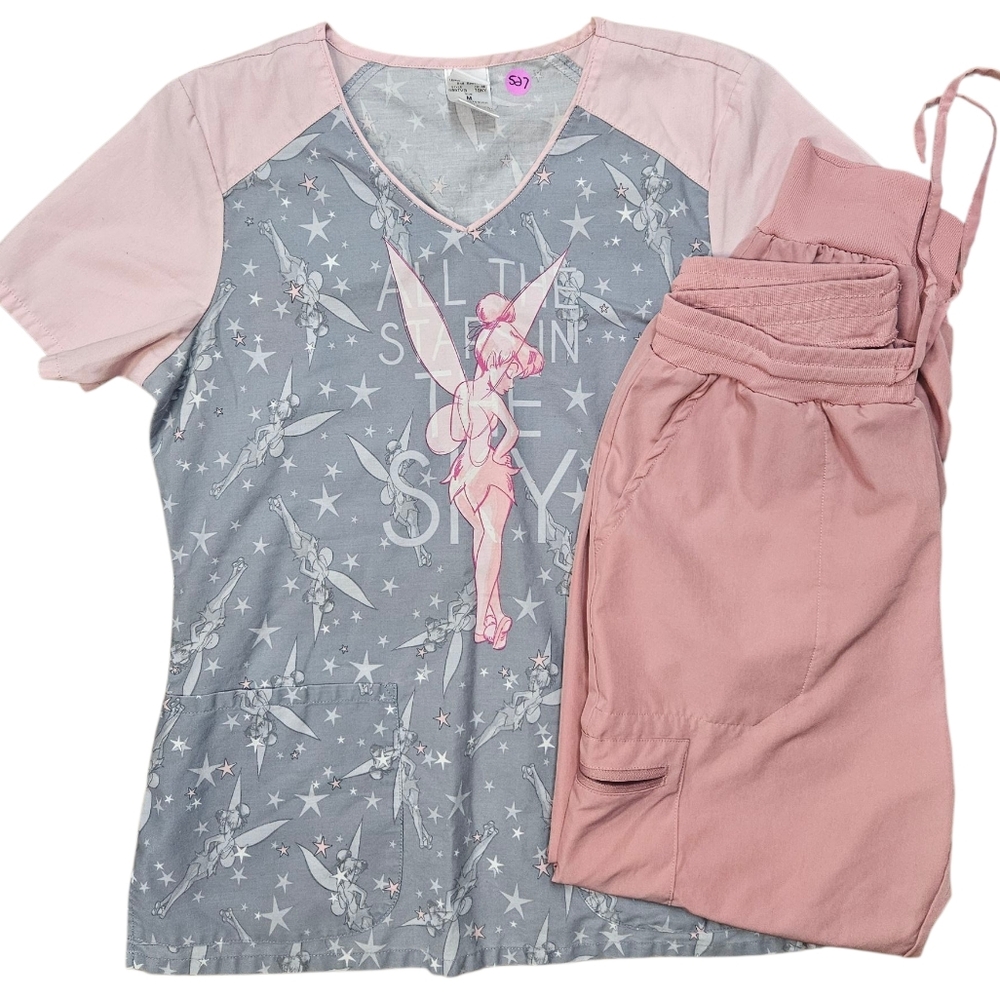 Tinkerbell Scrub Set
